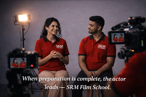 Voice and speech training session at SRM